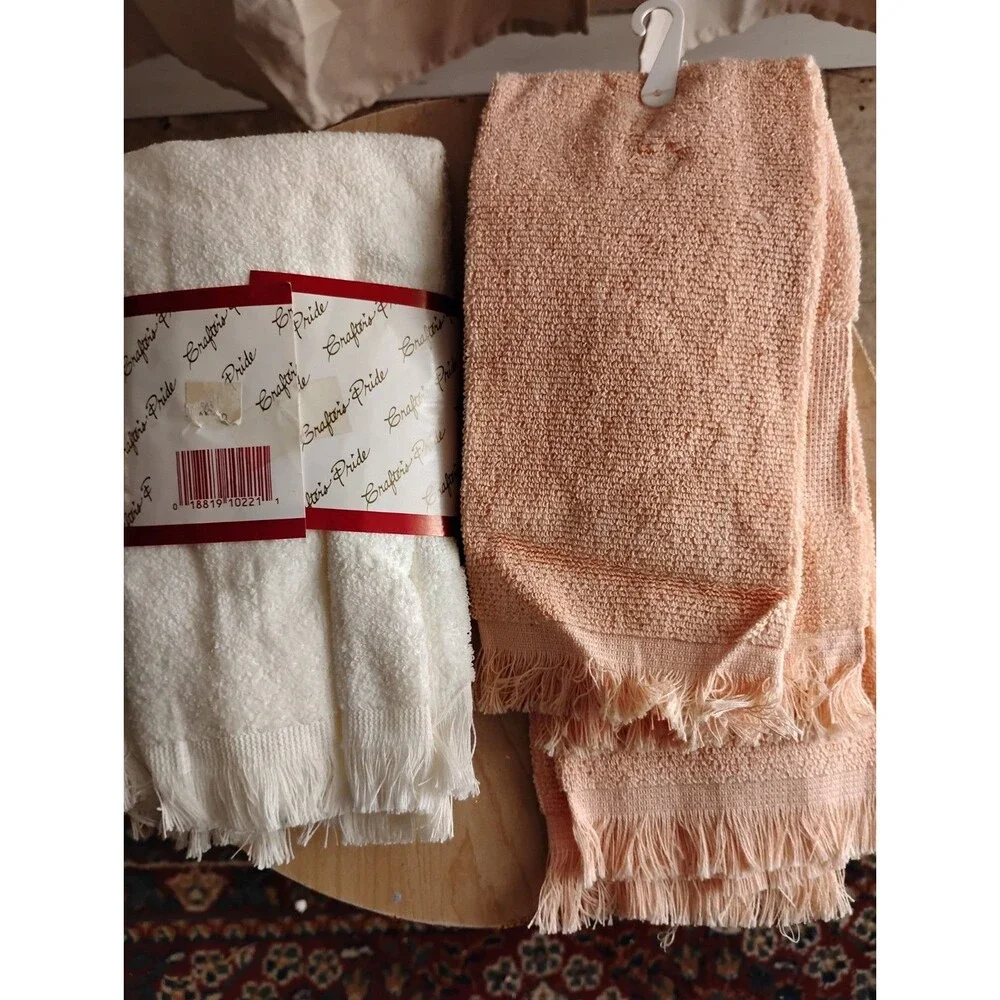 Vintage New Bundle Cannon Value and Cross Stitch Collectibles Guest Towels